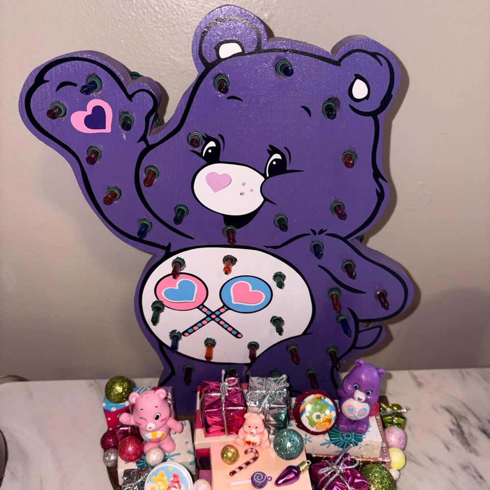 Purple Care Bear Light UpDecor